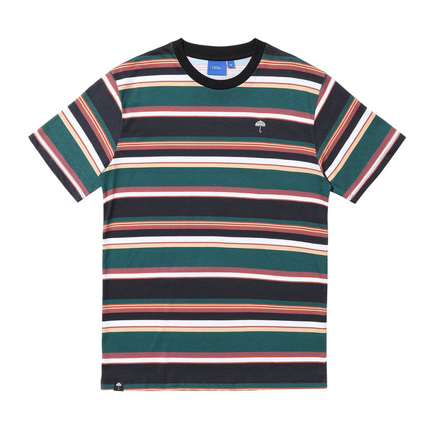 Helas Rayure T-Shirt - Green / Black - Streetart.fr